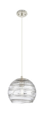 Innovations Lighting 434-1P-PN-G1213-8CL - Crown Point - 1 Light - 8 inch - Polished Nickel - Pendant