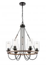 Innovations Lighting 442-6CR-BK-G4422 - Paladin - 6 Light - 25 inch - Matte Black - Chain Hung - Chandelier