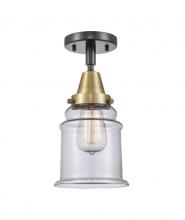 Innovations Lighting 447-1C-BAB-G182 - Canton - 1 Light - 6 inch - Black Antique Brass - Semi-Flush Mount