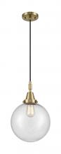 Innovations Lighting 447-1P-AB-G204-10 - Beacon - 1 Light - 10 inch - Antique Brass - Mini Pendant