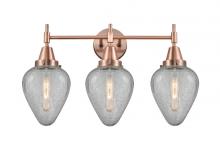 Innovations Lighting 447-3W-AC-G165-LED - Geneseo - 3 Light - 25 inch - Antique Copper - Bath Vanity Light