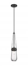 Innovations Lighting 452-1P-BK-G452-4CL - Milan - 1 Light - 4 inch - Matte Black - Pendant