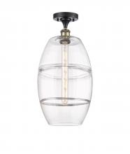 Innovations Lighting 516-1C-BAB-G557-10CL - Vaz - 1 Light - 10 inch - Black Antique Brass - Semi-Flush Mount