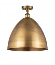 Innovations Lighting 516-1C-BB-MBD-16-BB - Bristol - 1 Light - 16 inch - Brushed Brass - Semi-Flush Mount