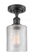 Innovations Lighting 516-1C-BK-G112 - Cobbleskill - 1 Light - 5 inch - Matte Black - Semi-Flush Mount