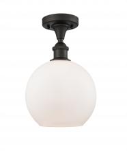 Innovations Lighting 516-1C-OB-G121 - Athens - 1 Light - 8 inch - Oil Rubbed Bronze - Semi-Flush Mount