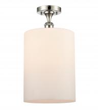 Innovations Lighting 516-1C-PN-G111-L - Cobbleskill - 1 Light - 9 inch - Polished Nickel - Semi-Flush Mount