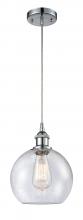 Innovations Lighting 516-1P-PC-G124 - Athens - 1 Light - 8 inch - Polished Chrome - Cord hung - Mini Pendant