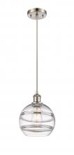 Innovations Lighting 516-1P-SN-G556-8CL - Rochester - 1 Light - 8 inch - Brushed Satin Nickel - Cord hung - Mini Pendant