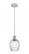 Innovations Lighting 516-1P-WPC-G292 - Salina - 1 Light - 6 inch - White Polished Chrome - Cord hung - Mini Pendant