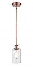 Innovations Lighting 516-1S-AC-G802 - Clymer - 1 Light - 4 inch - Antique Copper - Mini Pendant