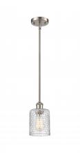 Innovations Lighting 516-1S-SN-G112C-5CL - Cobbleskill - 1 Light - 5 inch - Brushed Satin Nickel - Mini Pendant