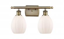 Innovations Lighting 516-2W-AB-G81-LED - Eaton - 2 Light - 16 inch - Antique Brass - Bath Vanity Light