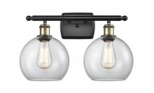 Innovations Lighting 516-2W-BAB-G122 - Athens - 2 Light - 18 inch - Black Antique Brass - Bath Vanity Light