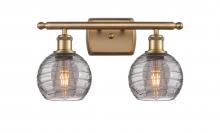 Innovations Lighting 516-2W-BB-G1213-6SM - Athens Deco Swirl - 2 Light - 16 inch - Brushed Brass - Bath Vanity Light