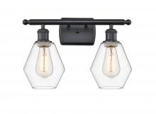 Innovations Lighting 516-2W-BK-G652-6 - Cindyrella - 2 Light - 16 inch - Matte Black - Bath Vanity Light