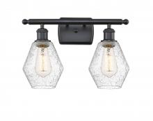 Innovations Lighting 516-2W-BK-G654-6 - Cindyrella - 2 Light - 16 inch - Matte Black - Bath Vanity Light