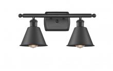 Innovations Lighting 516-2W-BK-M8 - Smithfield - 2 Light - 17 inch - Matte Black - Bath Vanity Light