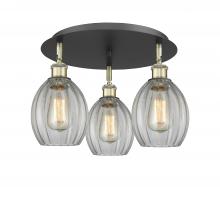 Innovations Lighting 516-3C-BAB-G82 - Eaton - 3 Light - 17 inch - Black Antique Brass - Flush Mount