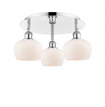 Innovations Lighting 516-3C-PC-G91 - Fenton - 3 Light - 18 inch - Polished Chrome - Flush Mount