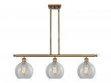 Innovations Lighting 516-3I-BB-G125 - Athens - 3 Light - 36 inch - Brushed Brass - Cord hung - Island Light