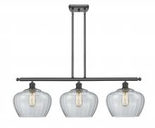 Innovations Lighting 516-3I-BK-G92-L - Fenton - 3 Light - 38 inch - Matte Black - Stem hung - Island Light