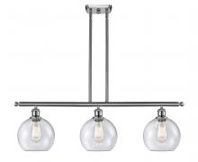 Innovations Lighting 516-3I-SN-G124 - Athens - 3 Light - 36 inch - Brushed Satin Nickel - Cord hung - Island Light