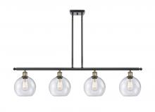 Innovations Lighting 516-4I-BAB-G124-8 - Athens - 4 Light - 48 inch - Black Antique Brass - Cord hung - Island Light