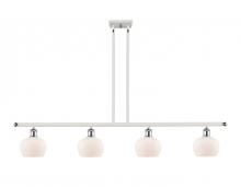 Innovations Lighting 516-4I-WPC-G91 - Fenton - 4 Light - 48 inch - White Polished Chrome - Cord hung - Island Light