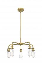 Innovations Lighting 516-5CR-BB - Ballston - 5 Light - 18 inch - Brushed Brass - Chandelier