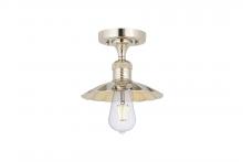 Innovations Lighting 517-1C-PN-M17-PN - Scallop - 1 Light - 8 inch - Polished Nickel - Semi-Flush Mount