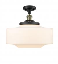 Innovations Lighting 517-1CH-BAB-G691-16 - Bridgeton - 1 Light - 12 inch - Black Antique Brass - Semi-Flush Mount