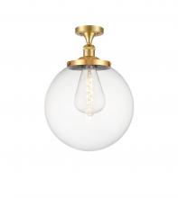 Innovations Lighting 517-1CH-SG-G202-14 - Beacon - 1 Light - 14 inch - Satin Gold - Semi-Flush Mount