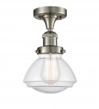 Innovations Lighting 517-1CH-SN-G324 - Olean - 1 Light - 7 inch - Brushed Satin Nickel - Semi-Flush Mount