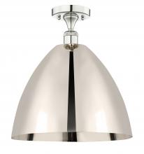 Innovations Lighting 616-1F-PN-MBD-16-PN - Bristol - 1 Light - 16 inch - Polished Nickel - Semi-Flush Mount