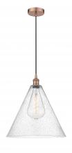 Innovations Lighting 616-1P-AC-GBC-164 - Berkshire - 1 Light - 16 inch - Antique Copper - Cord hung - Pendant