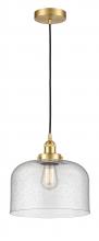 Innovations Lighting 616-1PH-SG-G74-L - Bell - 1 Light - 12 inch - Satin Gold - Cord hung - Mini Pendant