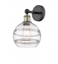 Innovations Lighting 616-1W-BAB-G556-8CL - Rochester - 1 Light - 8 inch - Black Antique Brass - Sconce