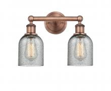 Innovations Lighting 616-2W-AC-G257 - Caledonia - 2 Light - 14 inch - Antique Copper - Bath Vanity Light