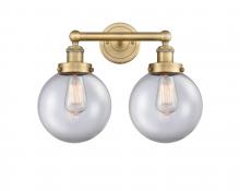 Innovations Lighting 616-2W-BB-G202-8 - Beacon - 2 Light - 17 inch - Brushed Brass - Bath Vanity Light