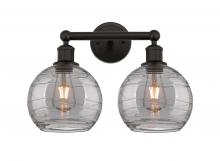 Innovations Lighting 616-2W-OB-G1213-8SM - Athens Deco Swirl - 2 Light - 17 inch - Oil Rubbed Bronze - Bath Vanity Light