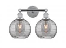 Innovations Lighting 616-2W-PC-G1213-8SM - Athens Deco Swirl - 2 Light - 17 inch - Polished Chrome - Bath Vanity Light