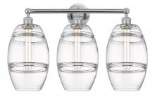 Innovations Lighting 616-3W-PC-G557-8CL - Vaz - 3 Light - 26 inch - Polished Chrome - Bath Vanity Light