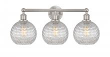 Innovations Lighting 616-3W-SN-G122C-8CL - Athens - 3 Light - 26 inch - Satin Nickel - Bath Vanity Light