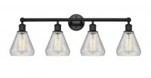 Innovations Lighting 616-4W-BK-G275 - Conesus - 4 Light - 33 inch - Matte Black - Bath Vanity Light