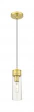 Innovations Lighting 617-1P-SG-G617-8CL - Boreas - 1 Light - 3 inch - Satin Gold - Cord Hung - Mini Pendant