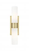 Innovations Lighting 617-2W-BB-G617-8WH - Boreas - 2 Light - 18 inch - Brushed Brass - Bath Vanity Light