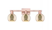 Innovations Lighting 716-3W-AC-G128-6 - Athens - 3 Light - 24 inch - Antique Copper - Bath Vanity Light