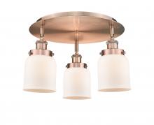 Innovations Lighting 916-3C-AC-G51 - Cone - 3 Light - 17 inch - Antique Copper - Flush Mount