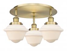 Innovations Lighting 916-3C-BB-G531 - Oxford - 3 Light - 19 inch - Brushed Brass - Flush Mount